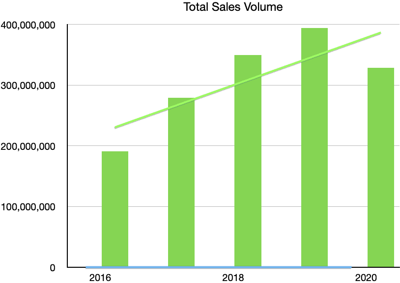 Puerto Vallarta Real Estate Total Sales 2020